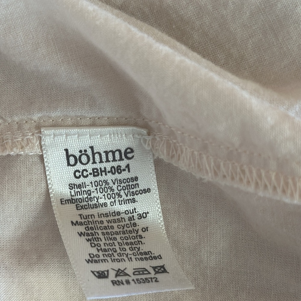 böhme Curated Collection Embroidered Top EUC - Picture 9 of 9